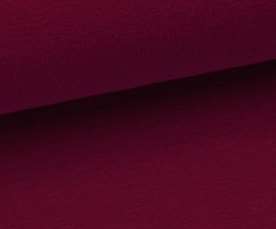 Sommersweat Uni - Maike - bordeaux